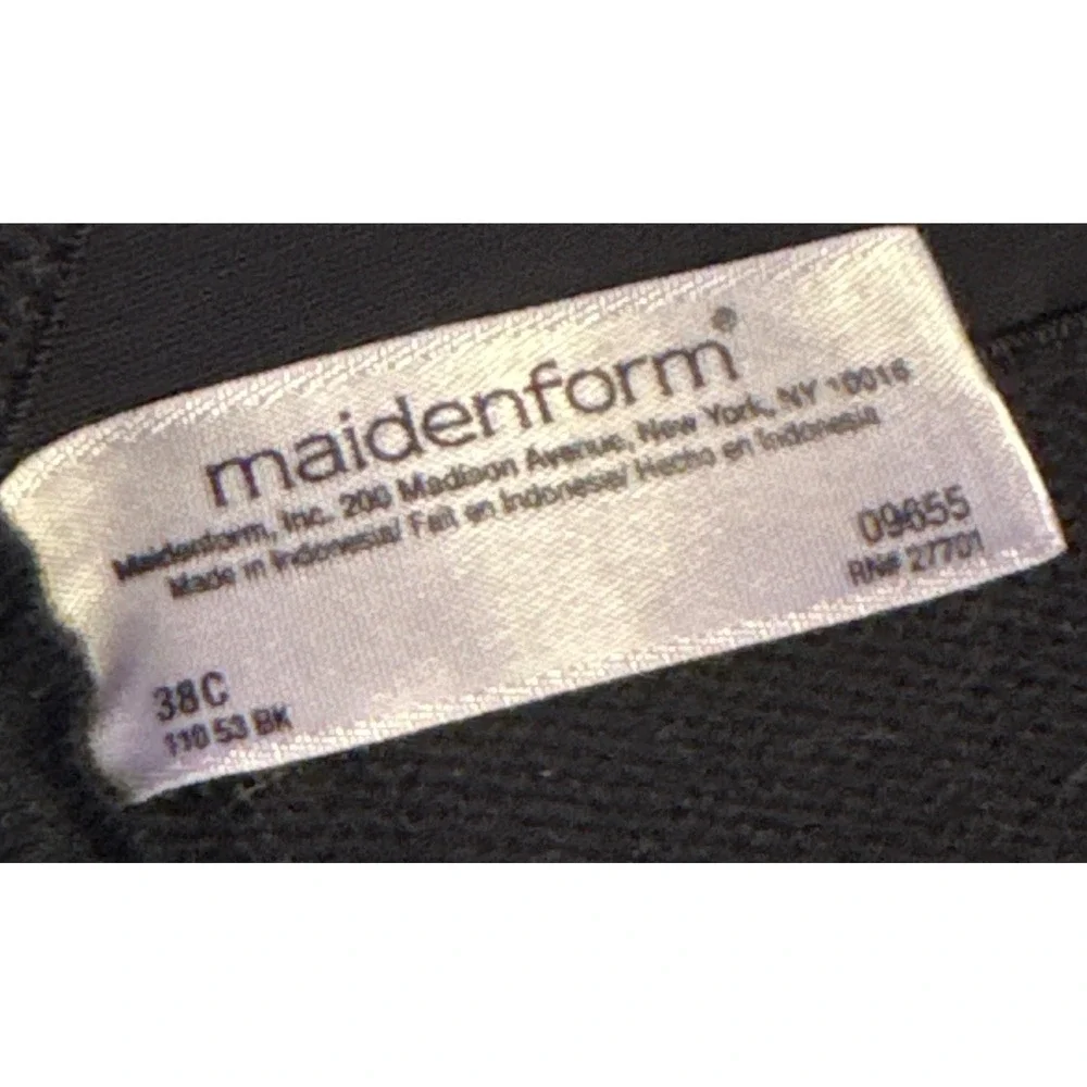Maidenform black strapless